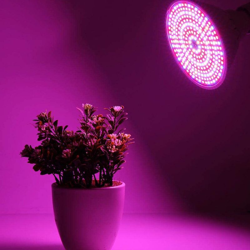 Led Grow Izzó 20 W Növényi Lámpa 200 Led-del E27 Base Izzók Beltéri Növényekhez Zöldségekhez Üvegházakhoz És Hidroponikusokhoz