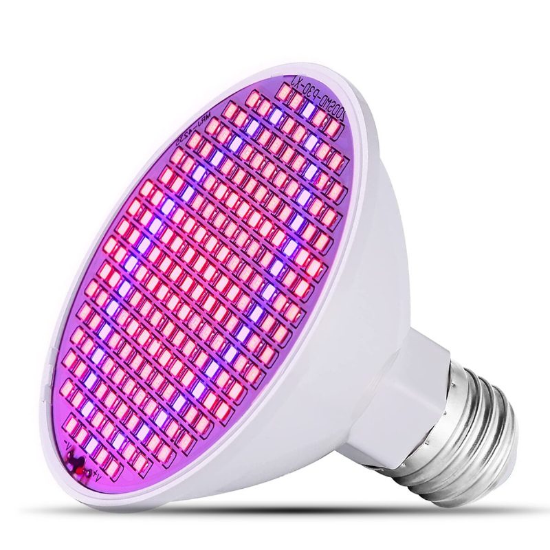 Led Grow Izzó 20 W Növényi Lámpa 200 Led-del E27 Base Izzók Beltéri Növényekhez Zöldségekhez Üvegházakhoz És Hidroponikusokhoz