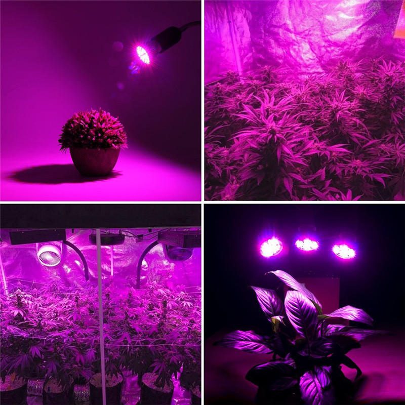 Led Izzó Növekvő Fény E27 2835 Smd Teljes Spektrumú Növényi Hidroponikus Akvárium Ac85-265v