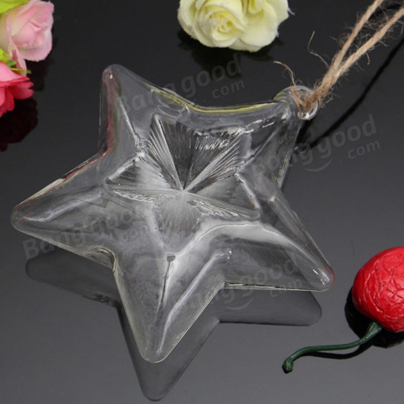 Lucky Star Alakú Üveg Virágváza Hidroponikus Növényi Konténer