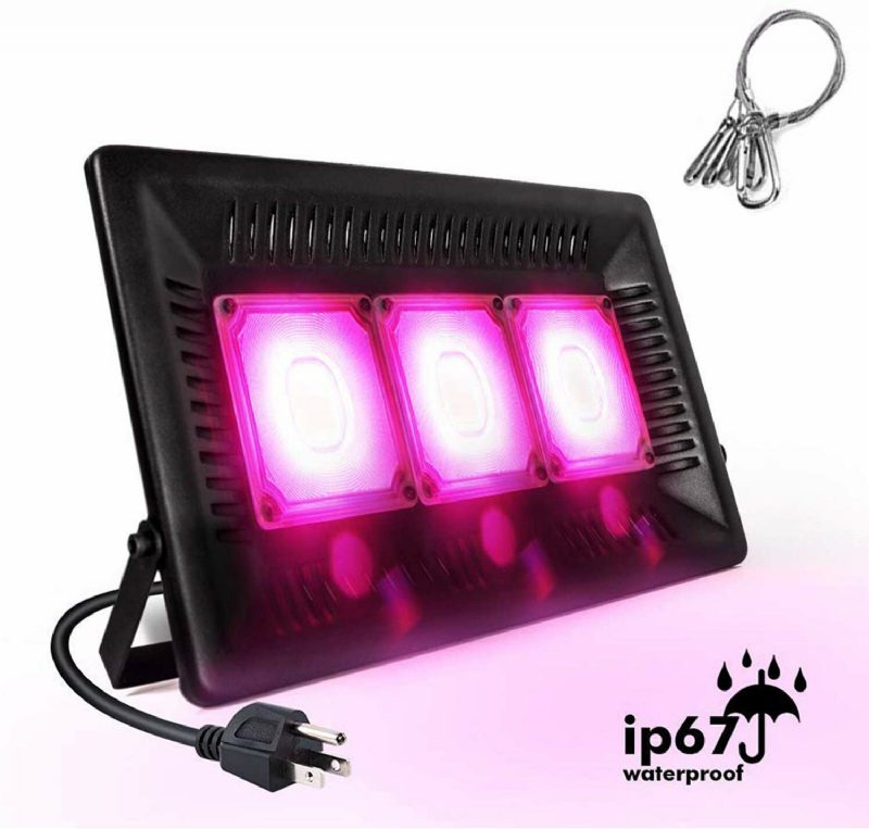 Relassy Cob Led-es Növekedési Lámpák 450 W Kültéri Fény Teljes Spektrumú Növények Vízálló Természetes Hőelvezetés Zajmentes Led Panel Lámpa Beltéri Növényekhez Üvegházhatású Kert