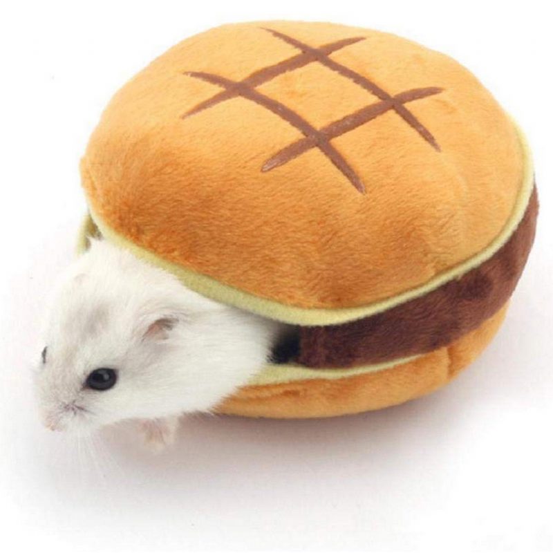 Hörcsög Hamburger Puha Kényelmes Alvóágy Szórakoztató Játék