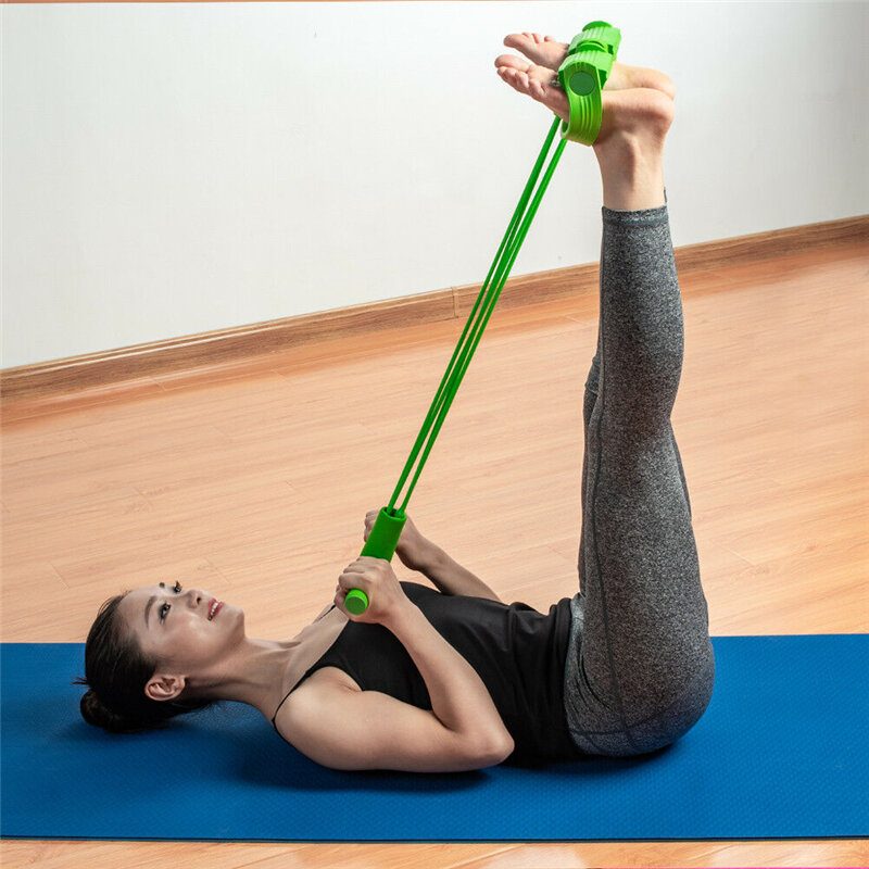 1 Db Lábpedál Húzókötél-ellenállás Pántok Sport Jóga Fitnesz Felszerelések Edzőeszközök