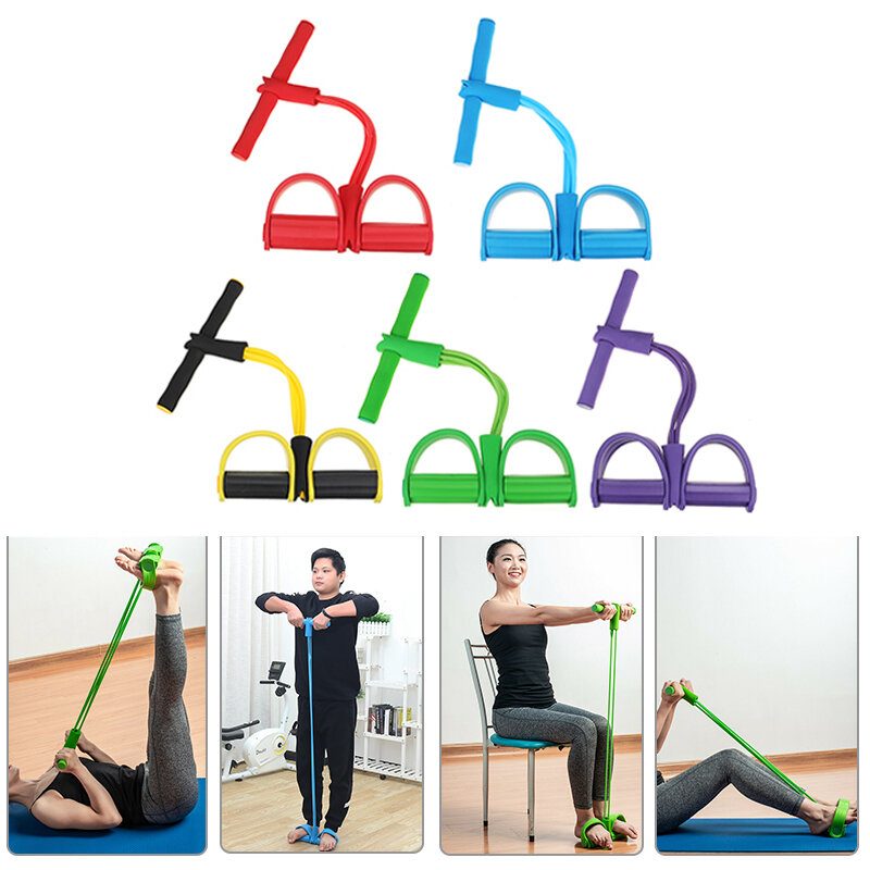 1 Db Lábpedál Húzókötél-ellenállás Pántok Sport Jóga Fitnesz Felszerelések Edzőeszközök