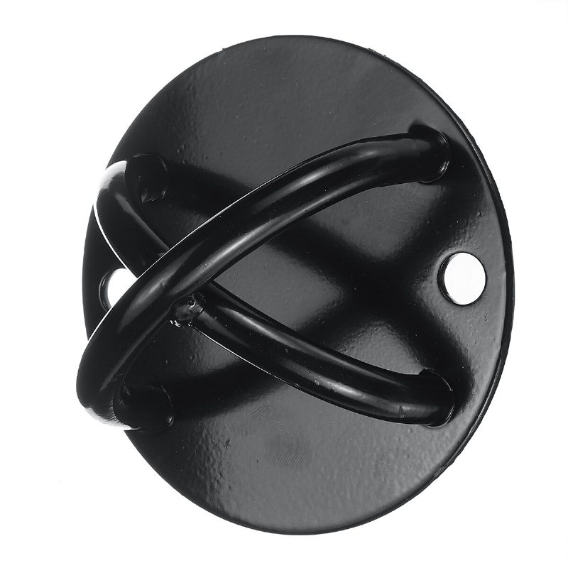 1 Készlet 120 mm-es Vas Légi Jóga Fix Lemezes Akasztó Kampók Csavarok Homokzsákhoz/hintához
