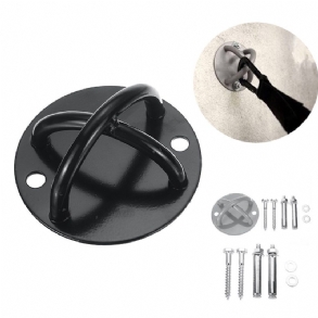 1 Készlet 120 mm-es Vas Légi Jóga Fix Lemezes Akasztó Kampók Csavarok Homokzsákhoz/hintához
