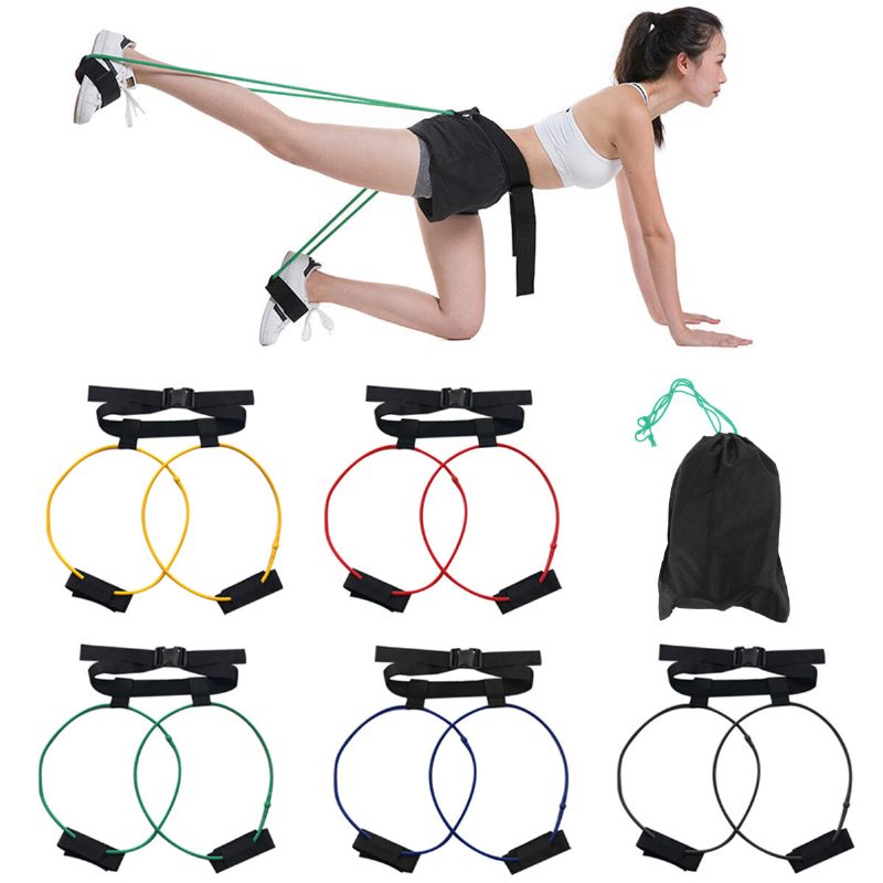 10-40 Lbs Pedálellenállás Szalag Női Csípő Edző Övszíj Íny Edzés Fitness Szalagok Fenékizmok