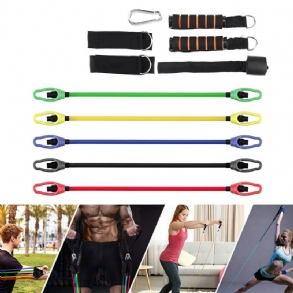 11 Db Fitness Ellenállás Szalag Készlet Pilates Húzókötél Gyakorlatok Gumiszalag