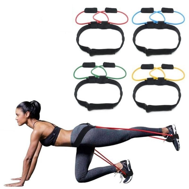 15-35 Font Súlyú Állítható Fitnesz-ellenállási Szalagok Elasztikus Pánt Fenék Lábak Izomtréning