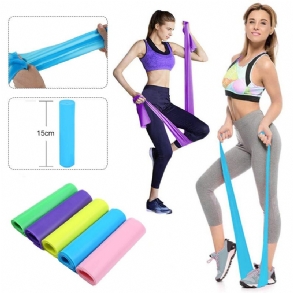 1.5 Méteres Jóga-ellenállás Szalagok Fitnesz Pilates Flexband Edzőterem Edzés Nyújtó Öv