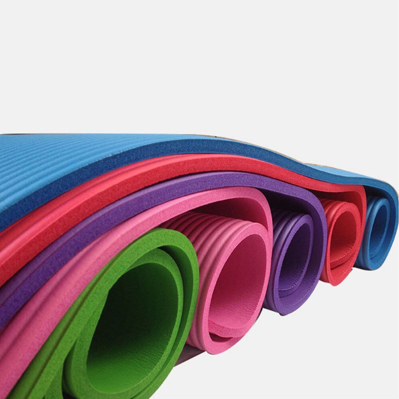 183x61x10mm Extra Vastag Jógaszőnyeg Csúszásmentes Tpe Pliates Szőnyeg Edzés Fitness Sport