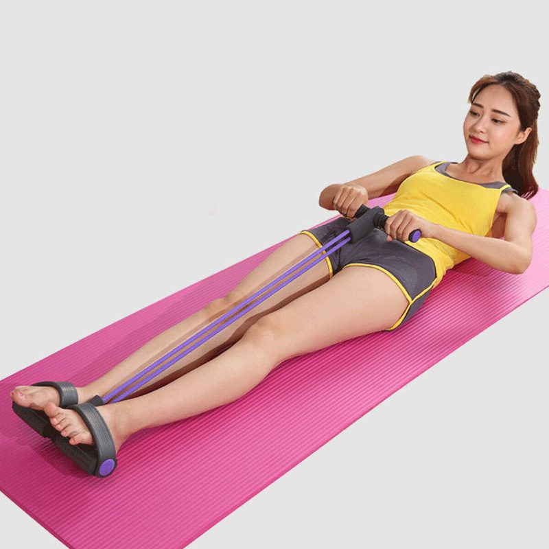 3 Db/szett Alakformáló Fitness Jógalabda + Jógaszőnyeg Pad + Pedálhúzó Latex Hasi Edző
