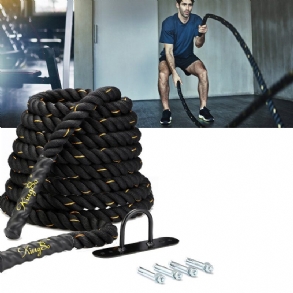 30 Láb 1.5 Hüvelykes Harci Kötél Edzés Erő Hullámzó Gyakorlat Eszközök Otthoni Edzőterem Fitnesz Felszerelés