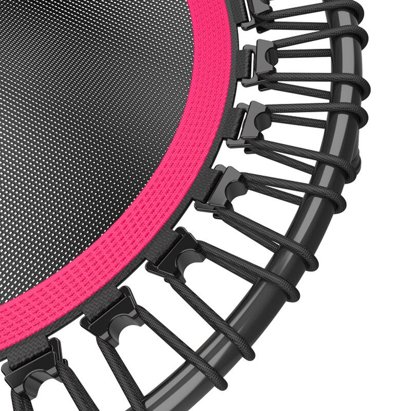 40"/50" Fitness Silent Mini Trambulin Állítható Fogantyúval Felnőttek Gyerekek Beltéri Gym Bungee Rebounder Jump Trainer
