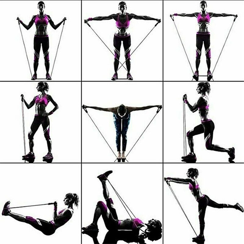 7/11/12 Db Fitness Ellenállás Szalagok Jóga Pilates Rugalmas Szalag Gyakorlatok Edzés