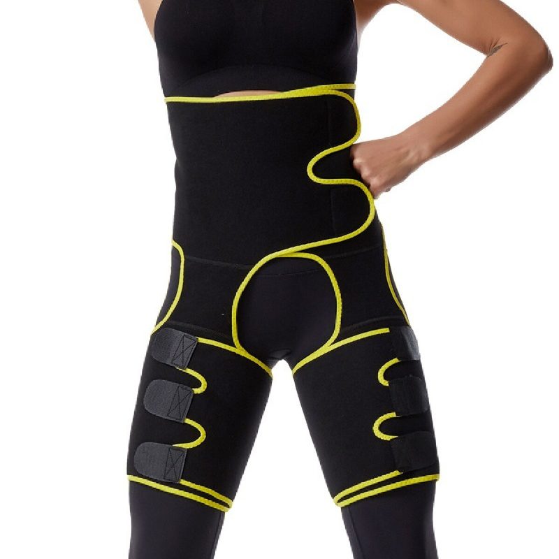 Állítható Deréktréner Lábformázó Sport Karcsúsító Combvágók Zsírégető Pakolások Thermo Compress Övformázók