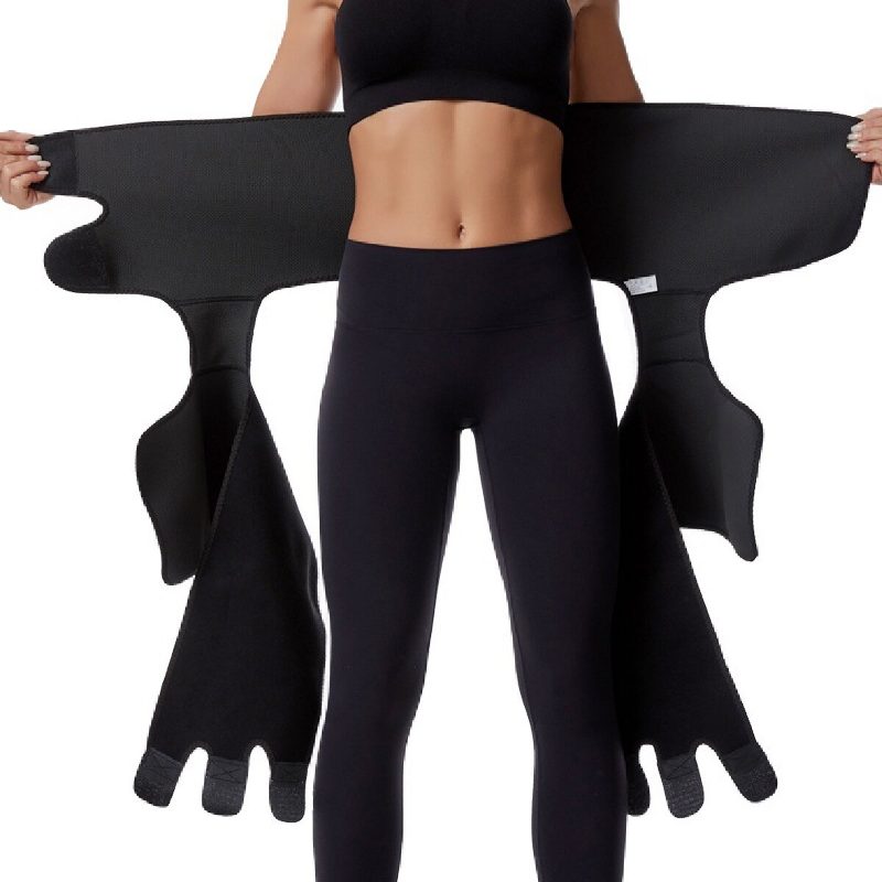 Állítható Deréktréner Lábformázó Sport Karcsúsító Combvágók Zsírégető Pakolások Thermo Compress Övformázók