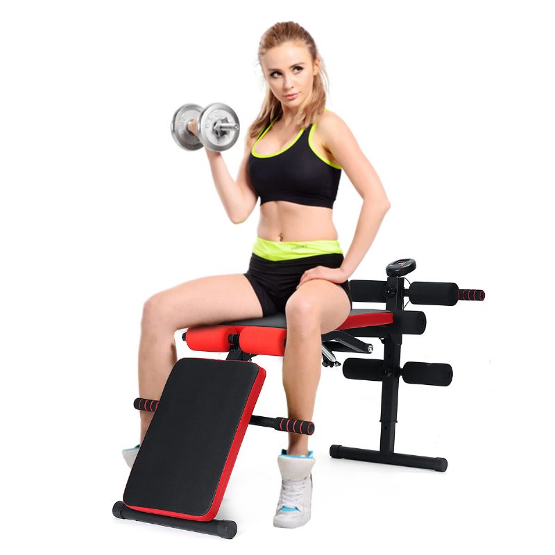 Állítható Összecsukható Felülő Pad Hasizom Edzőgép Súlyzószék Testépítő Edző Fitnesz Felszerelés