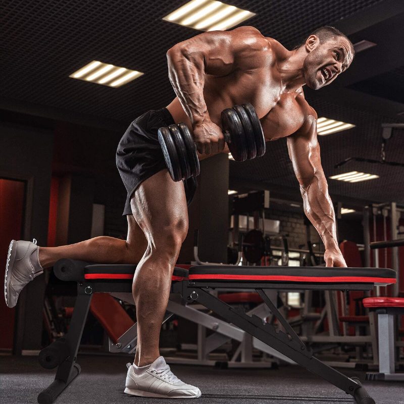 Állítható Ülőpad Összecsukható Súlyzópad Hasi Edzőgépek Edzés Gyakorlat Fitnesz Felszerelés Max Terhelés 660 Lb