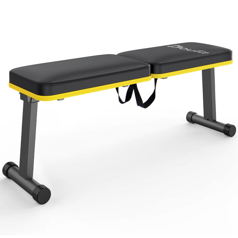 Doufit Lapos Súlyú Pad Összecsukható 1000 Lbs Súlyzós Kapacitás Az Erősítő Edzéshez Fekvenyomás Edzőpadok Otthoni Edzőteremben Súlyzópadhoz És Könnyen Hordozható