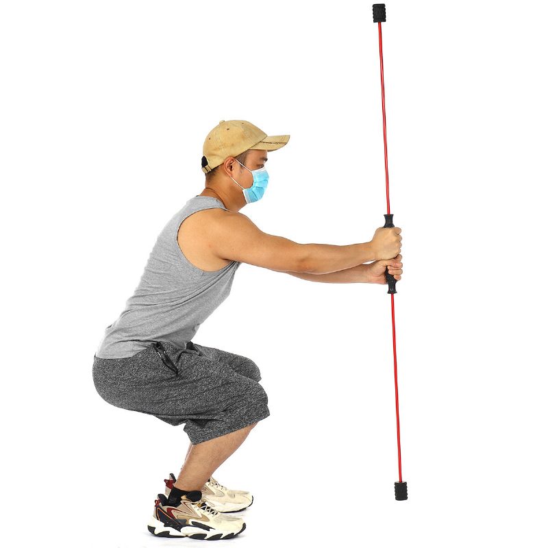 Elasztikus Fitneszrúd Edzéshez Fizikai Terápiás Felszerelés Vibrációs Edzés Integrált Nyújtás Zsírégető Mobilitás Stickstrength Rehabilitációs Ellenállás Otthoni Edzőteremben