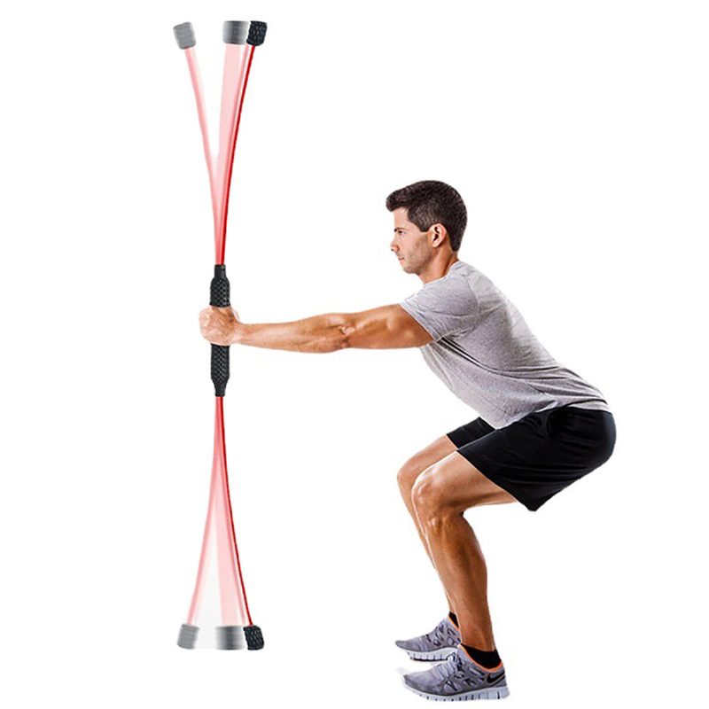 Elasztikus Fitneszrúd Edzéshez Fizikai Terápiás Felszerelés Vibrációs Edzés Integrált Nyújtás Zsírégető Mobilitás Stickstrength Rehabilitációs Ellenállás Otthoni Edzőteremben