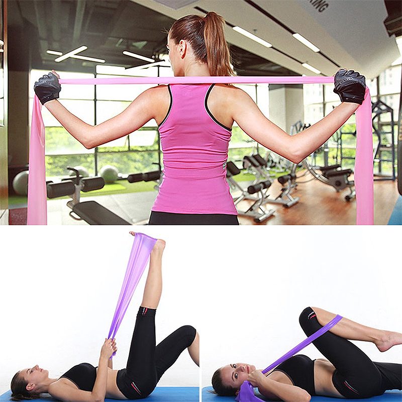 Ellenállási Szalagok Fitness Jóga Pilates Gumi Stretch Pánt