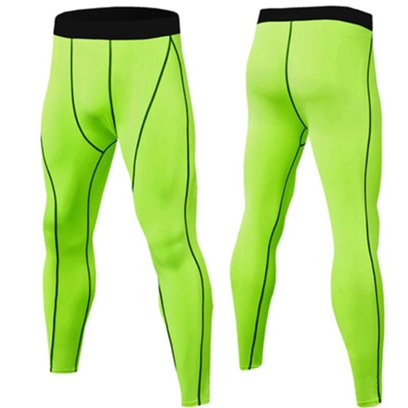 Férfi Kompressziós Nadrágok Edzés Leggings Magas Derekú Futóharisnya