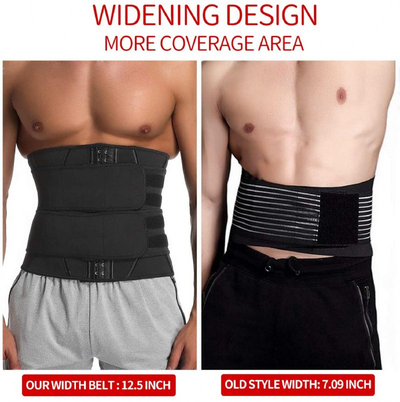 Férfi Waist Trainer Fitness Karcsúsító Öv Szauna Alakformáló Fűző Hasra