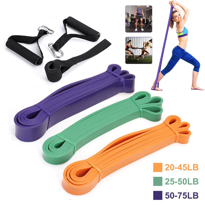 Fitness Ellenállási Szalagok Power Heavy Strength Training Sport Jóga Elasztikus Kötelek