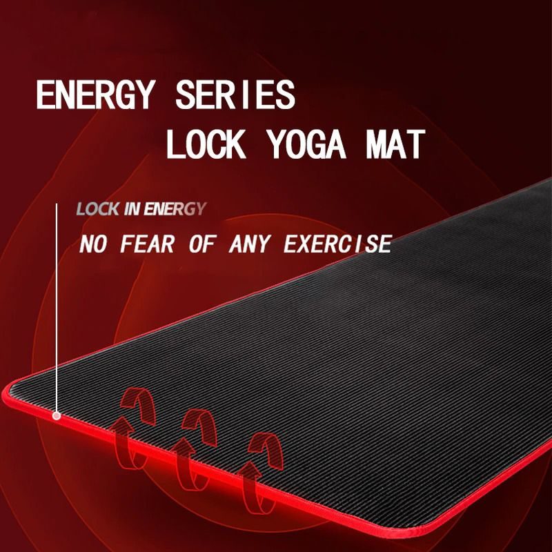 Fitness Mat Férfi Nagy Sűrűségű Edzés Jóga Csúszásmentes Szőnyeg Edzőterembe
