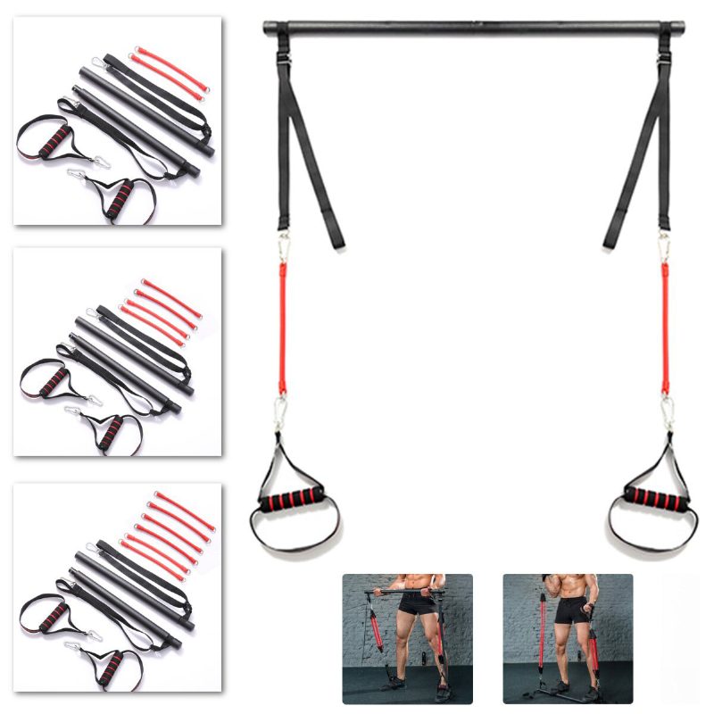 Fitness Pilates Nyújtó Kötél Láb Kar Erős Izom Edzés Jóga Szalag Guggolás Műtermékek Ellenálló Szalagok
