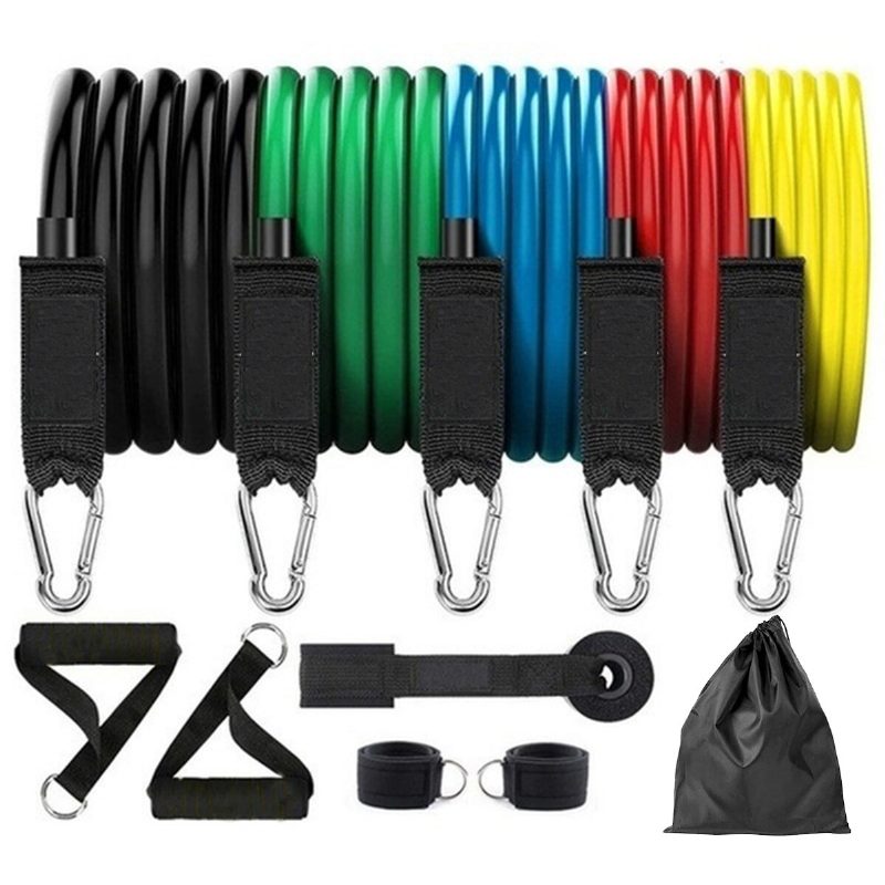 Kaload 11 Db/készlet 150 Font Súlyú Ellenálló Szalagok Latex Gyakorlat Húzókötél Bővítő Otthoni Edzőterem Edzés Fitnesz Felszerelés