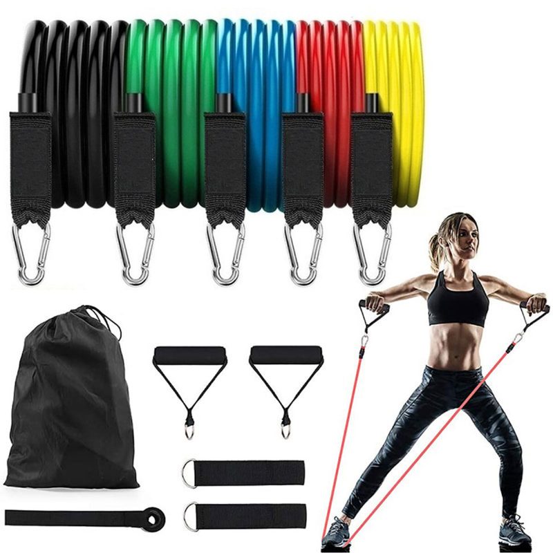 Kaload 11 Db/készlet 150 Font Súlyú Ellenálló Szalagok Latex Gyakorlat Húzókötél Bővítő Otthoni Edzőterem Edzés Fitnesz Felszerelés