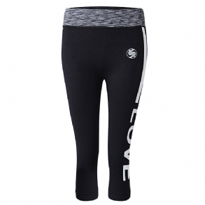 Női Betűvel Nyomtatott Vékony Jóganadrág Hetedik Hosszúságú Fitnesz Leggings