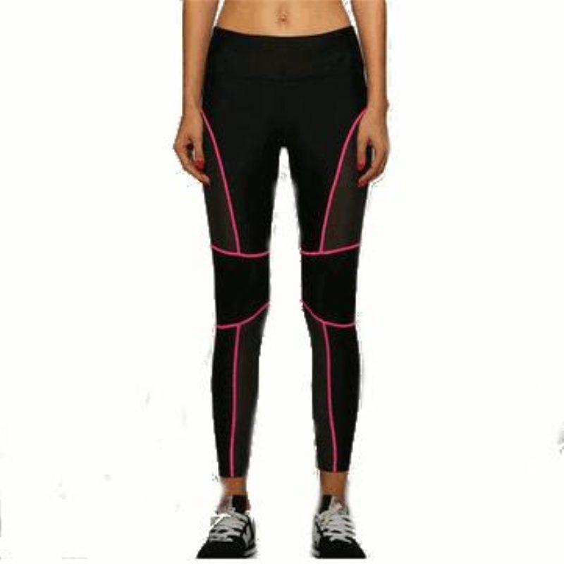 Női Sexys Fitness Nadrágok Méhsejt Hálós Szövet Csípőre Felfelé Rugalmasság Sport Leggings