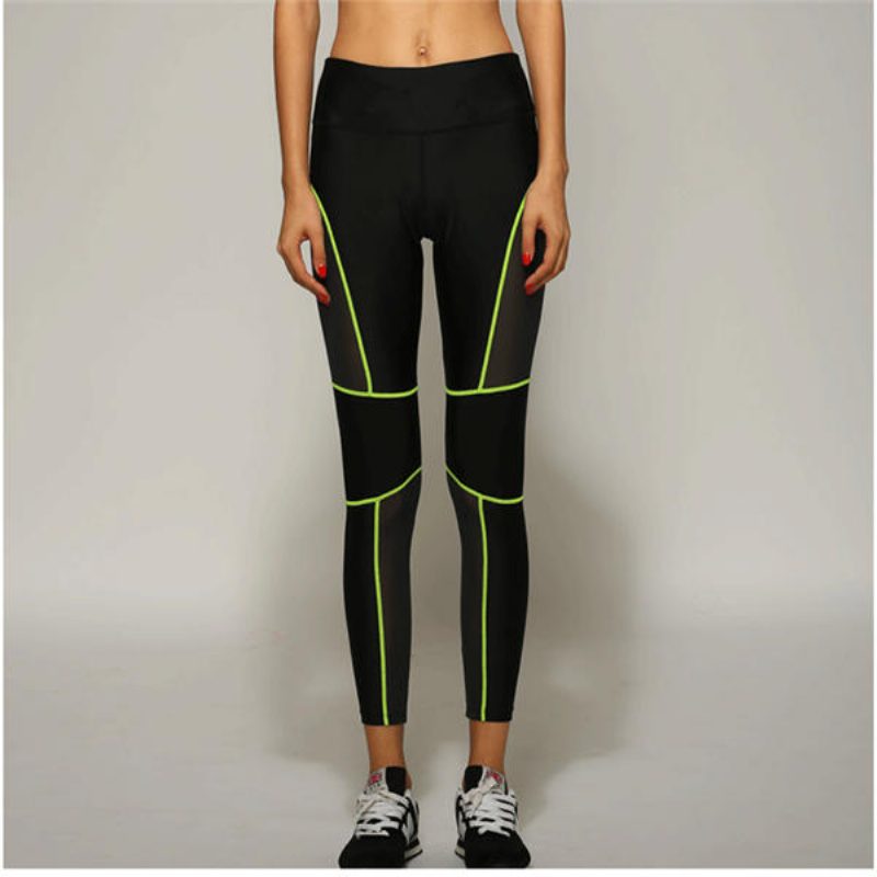 Női Sexys Fitness Nadrágok Méhsejt Hálós Szövet Csípőre Felfelé Rugalmasság Sport Leggings
