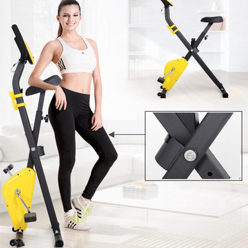 Otthoni Edzőterem Összecsukható Fitnesz Edzőkerékpár Álló Öv Beltéri Kerékpározás Kerékpár Kardió Edzés Felszerelés