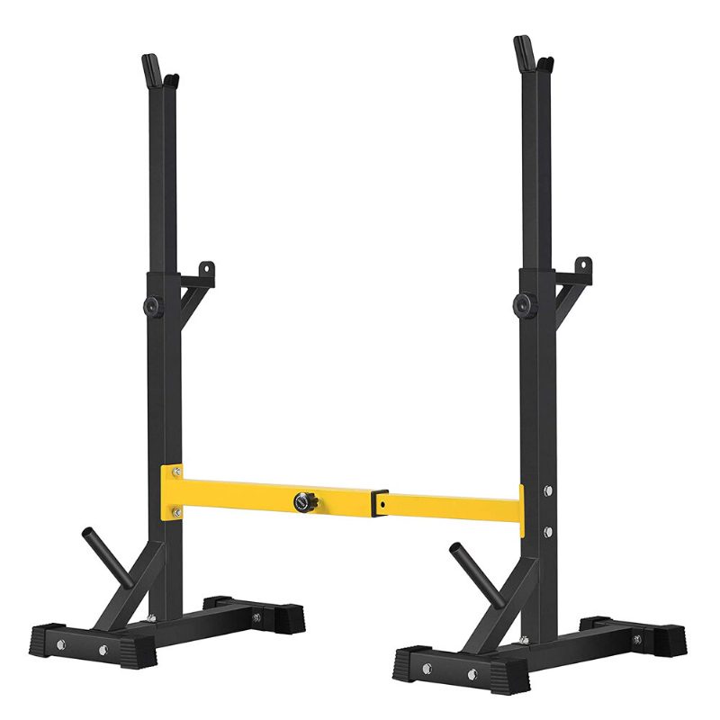 Us Direct Multi-function Merítőállomás 50-57'' Magasan Állítható Súlyemelő Pad Súlyzóállvány Fitnesz Edzőterem Otthon 500 Font Terhelés