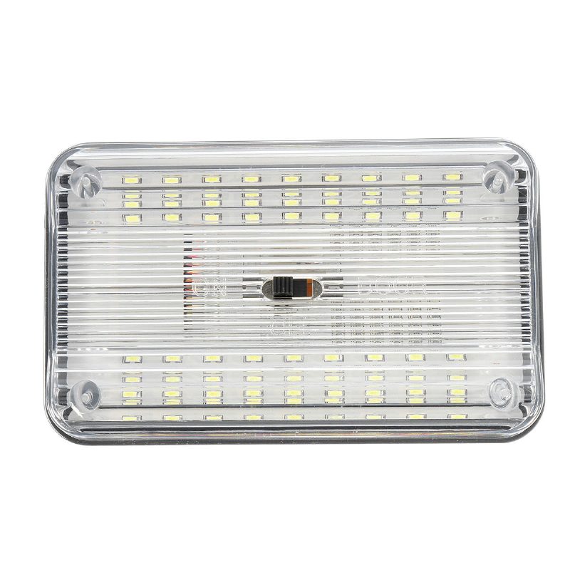 1 Db Univerzális Abs Műanyag 36 Led Téglalap Alakú Autós Tető Olvasólámpa Autó Beltéri Lámpák
