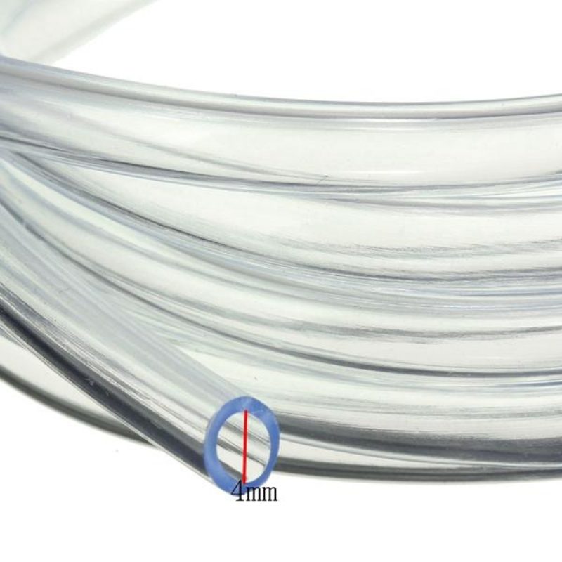 1.8 M-es 4 mm-es Szélvédő Ablakmosó Fúvóka Tömlő Cső Átlátszó Pvc Motorkerékpár Személyautóhoz