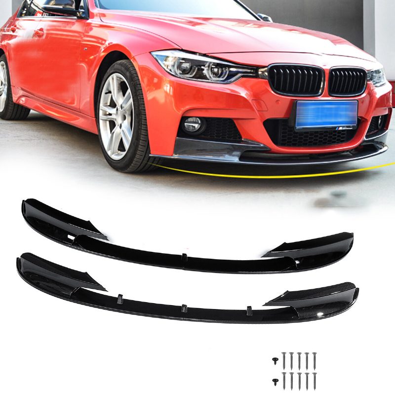 2db Első Lökhárító Védő Takaró Ajak Bmw F30 3 Series M Style 2012-2018 Lökhárítóhoz Csak Sportverzióhoz