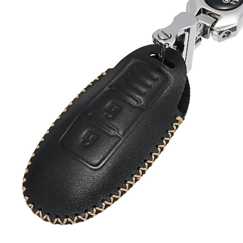 3 Gombos Pu Bőr Autós Távirányítós Kulcstartó Tok/táska Fedéltartó Nissan Számára