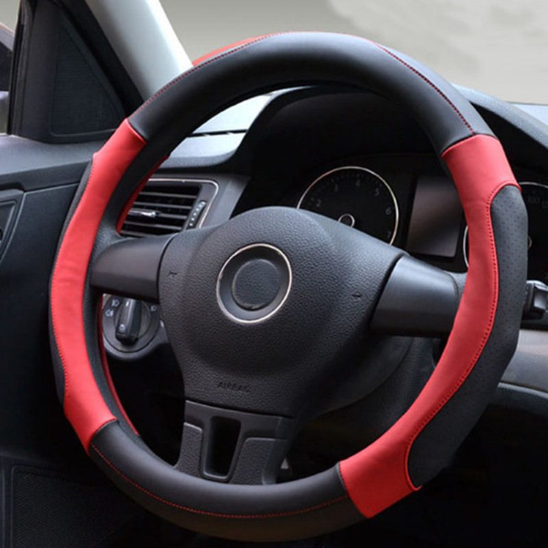38 cm-es Bőr Autó Acél Gyűrű Kerékburkolat Sport Divat Four Seasons Univerzális