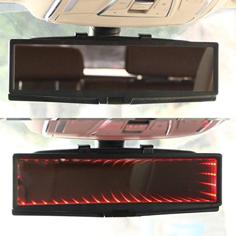 3d Autós Led Belső Tükröződésmentes Visszapillantó Tükör Hd Széles Látószögű Sík Reflektor Állítható