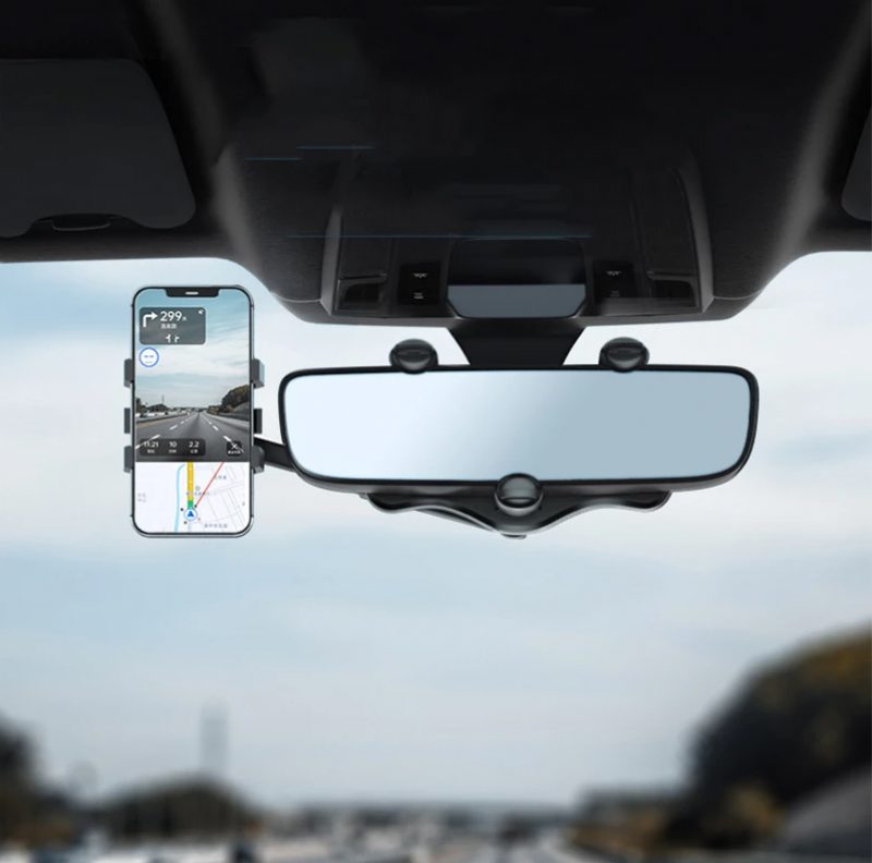 Autós Visszapillantó Tükör Mobiltelefon-tartó Utazási Rögzítő Dedikált Konzol Fix Klipszes Navigációs