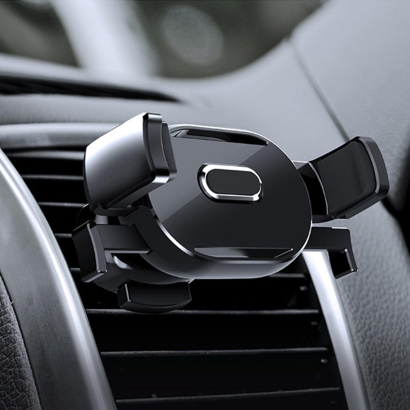 Crab Touch Linkage Auto Lock Car Air Vent Telefontartó Forgatható Univerzális Rögzítőállvány Iphone X-hez