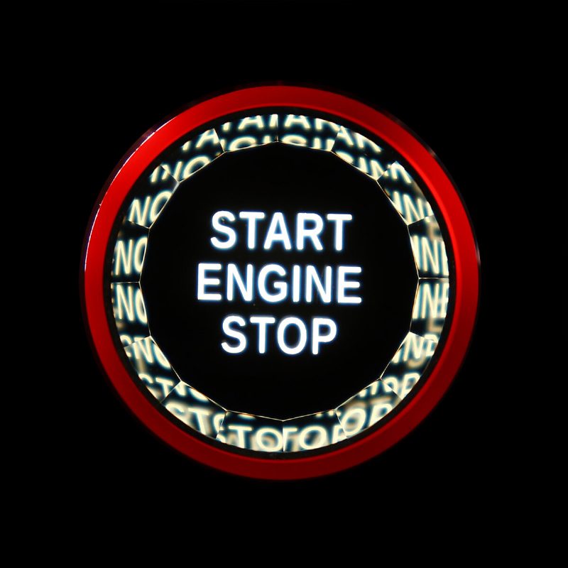 Crystal Start Gomb Indító Stop Motor Kapcsoló Fedél Jaguarhoz