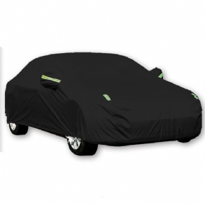 Fekete Full Car Cover Vízálló Nap Eső Hő Por Uv Ellenálló Védelem 190t