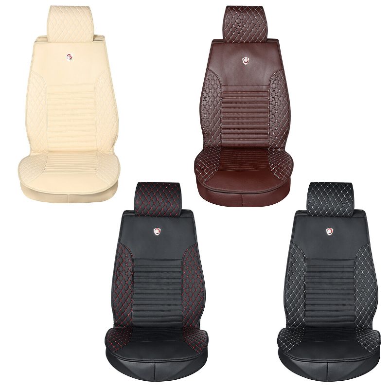 Pu Bőr Autóüléshuzat Deluxe Protector Cushion Első Hátsó Huzat Univerzális
